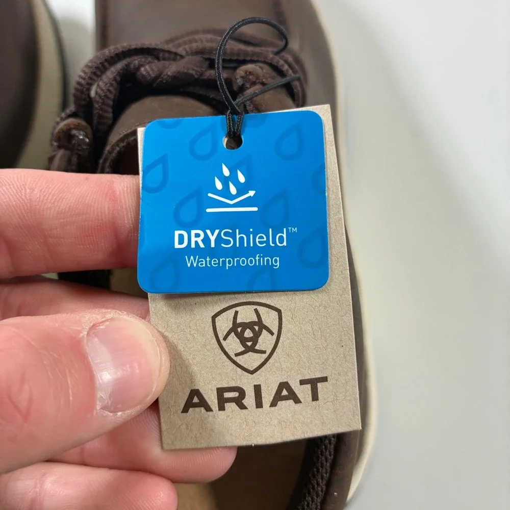 NEW Ariat Spitfire All Terrain H20 Boots 9 Dark Coffee Waterproof Leather
